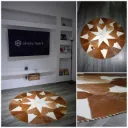 Natural Leather Carpet - Handmade