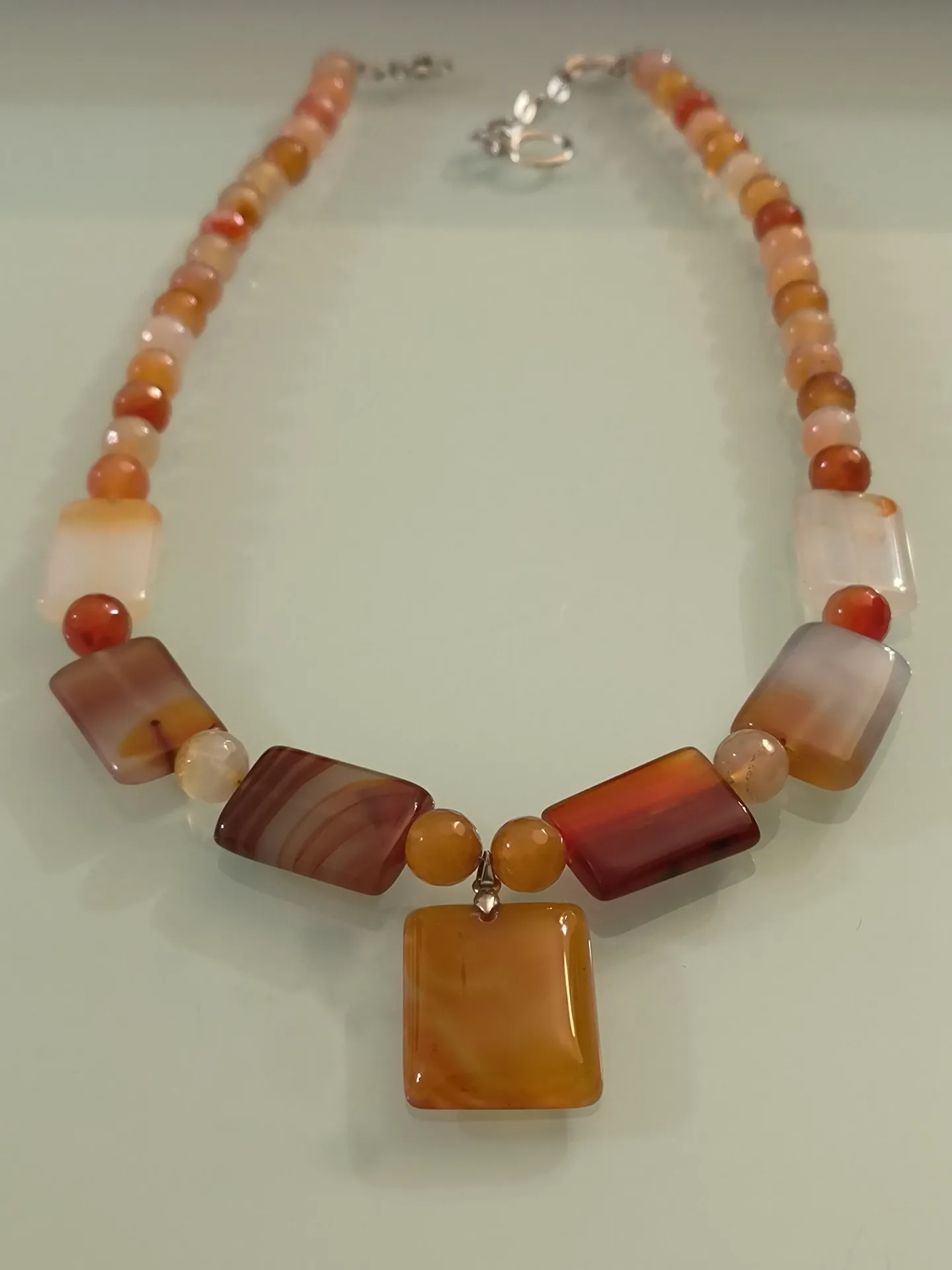 Necklace – Agate Gemstone - Hand Made