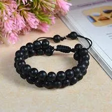 Black Bracelet Double Layer