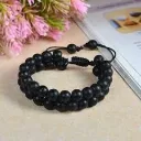 Black Bracelet Double Layer