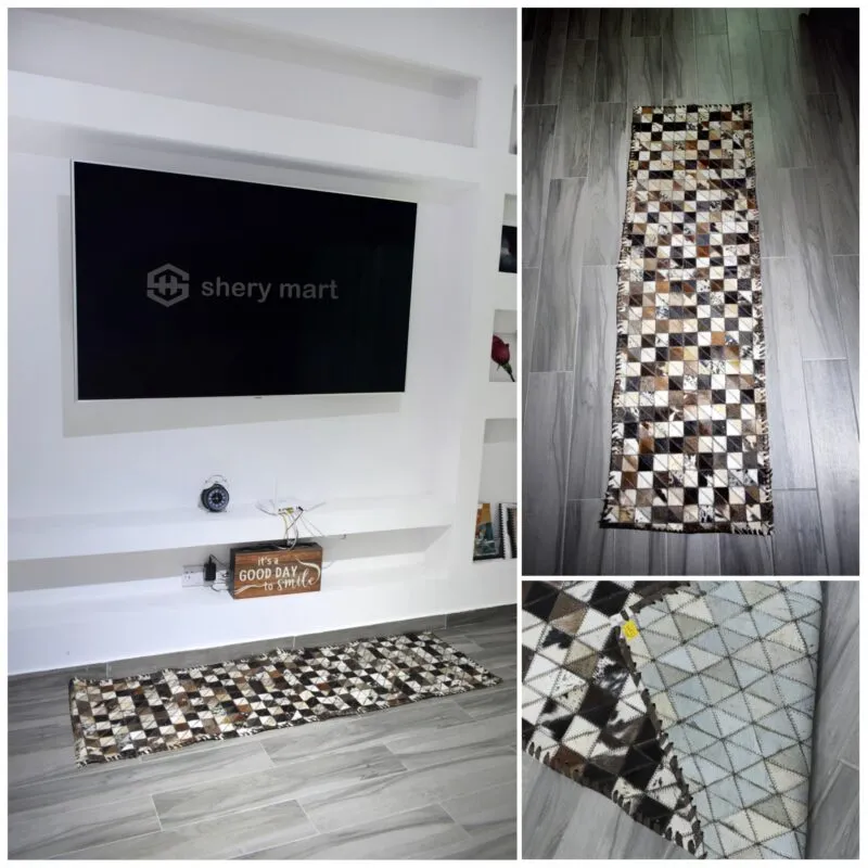 Natural Leather Carpet - Handmade